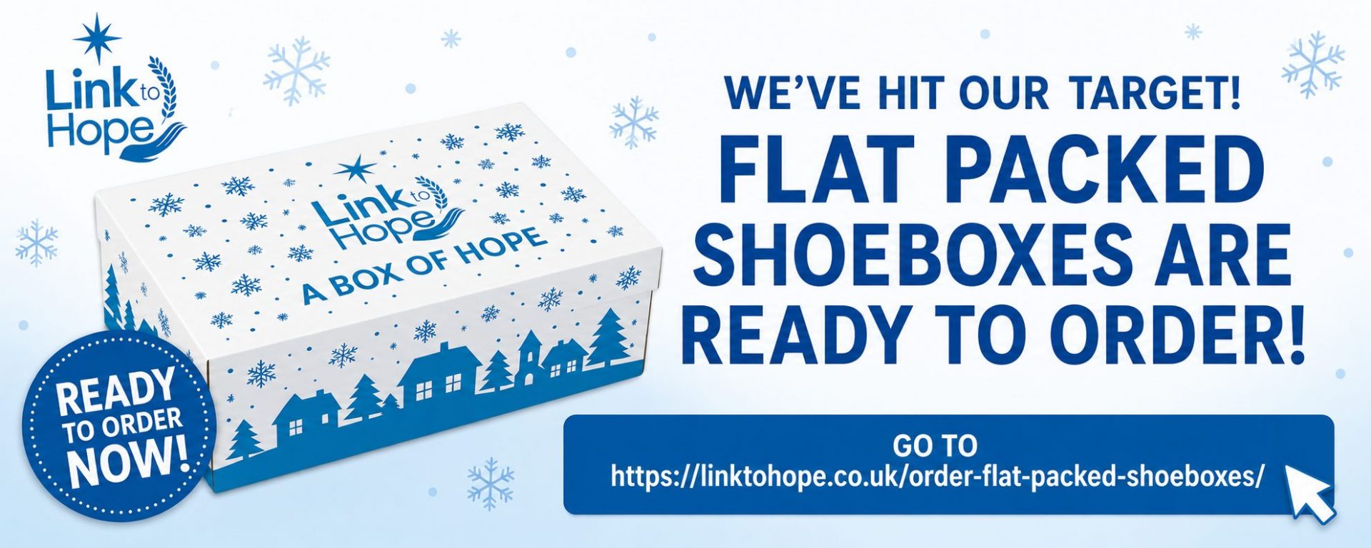 Flat Packed Shoebox Banner