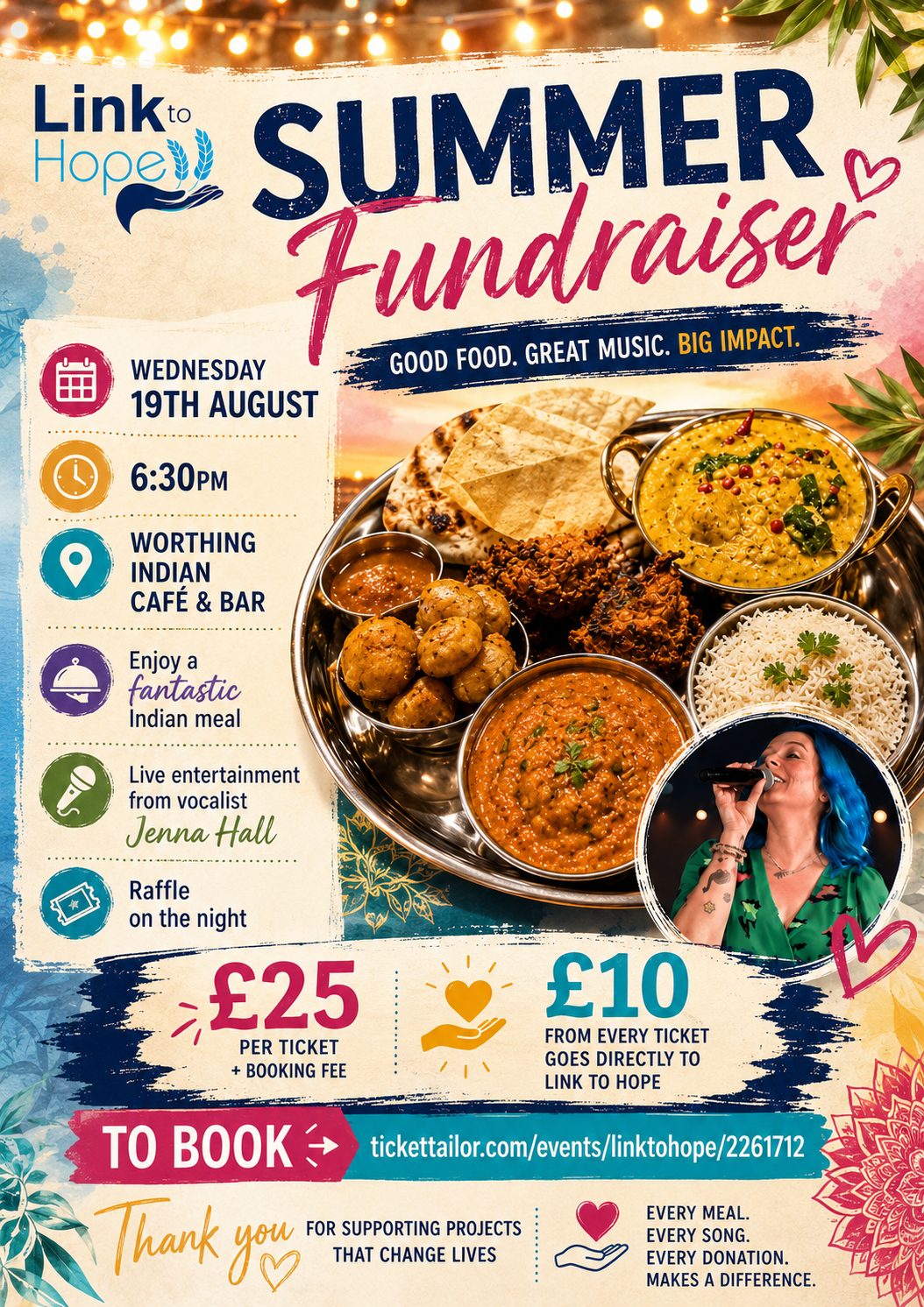 Link to Hope Indian Summer Fundraiser