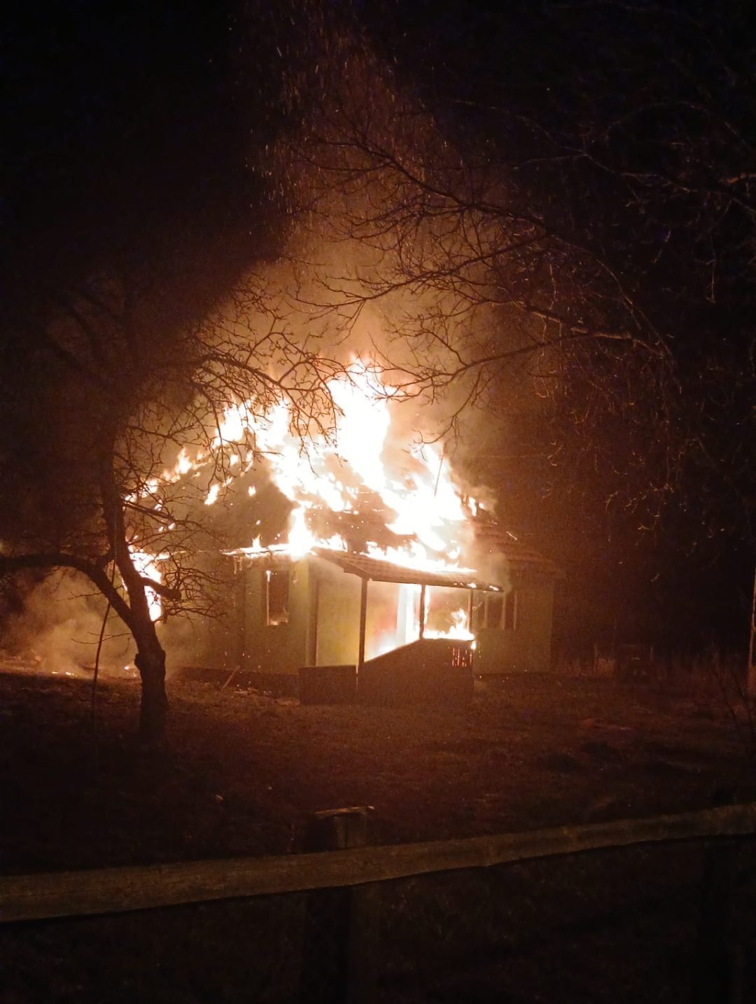 Jan House on fire